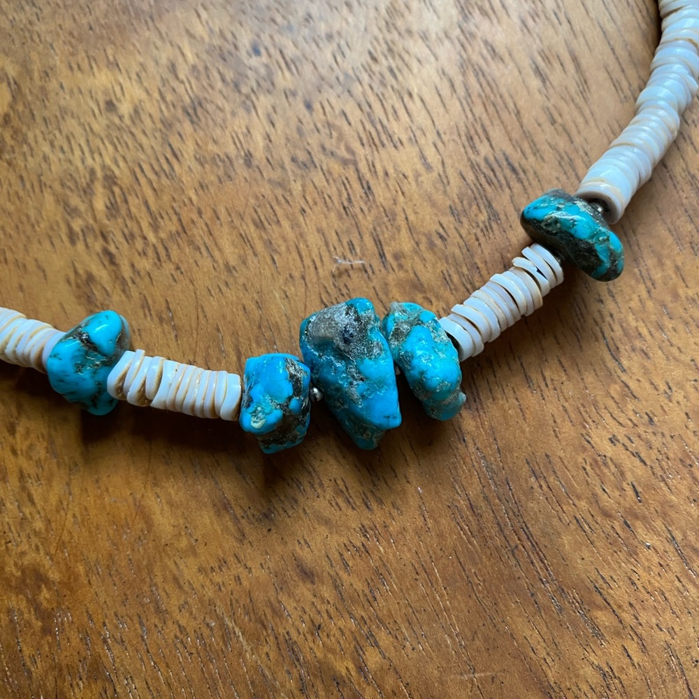 Men’s. Vintage heishi and gemstone necklaces. - Picture 5 of 9
